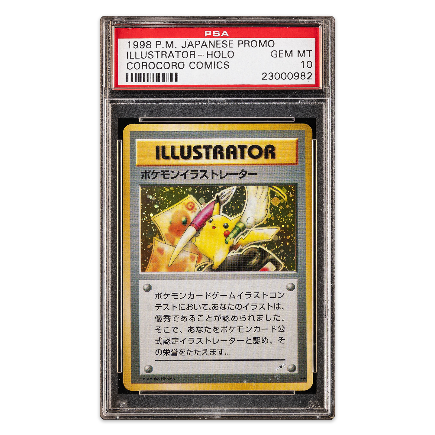 https://gradexmedia.com/wp-content/uploads/2025/09/1998-Pokemon-Illustrator-Holo-PSA10-png.png